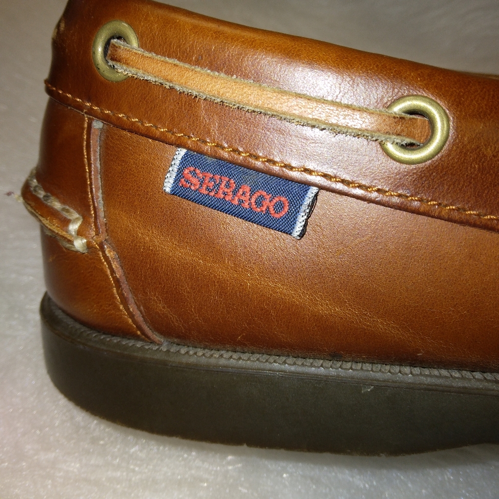 SHOES Sebago Docksides Men's 8, very good soles - Picture 11 of 16
